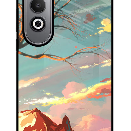 Scenery Oneplus Nord CE4 Glass Case Back Cover by Casekaro