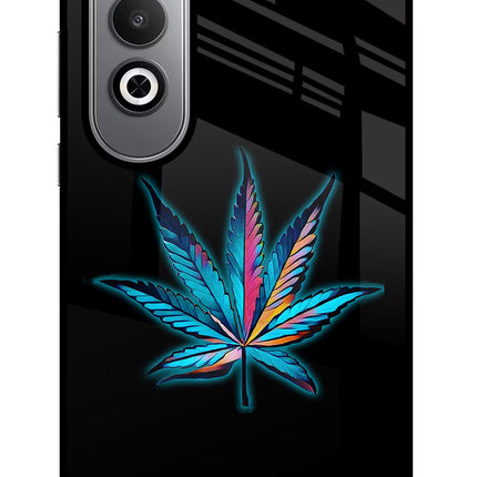 Weed Oneplus Nord CE4 Glass Case Back Cover by Casekaro