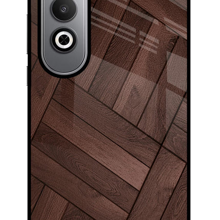 Wooden Texture Design Oneplus Nord CE4 Glass Case