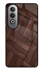 Wooden Texture Design Oneplus Nord CE4 Glass Case