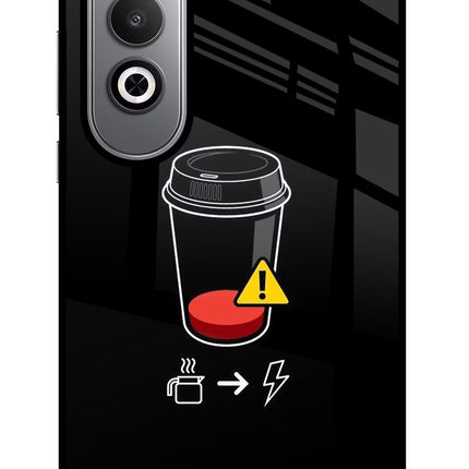 Coffee Oneplus Nord CE4 Glass Case Back Cover by Casekaro