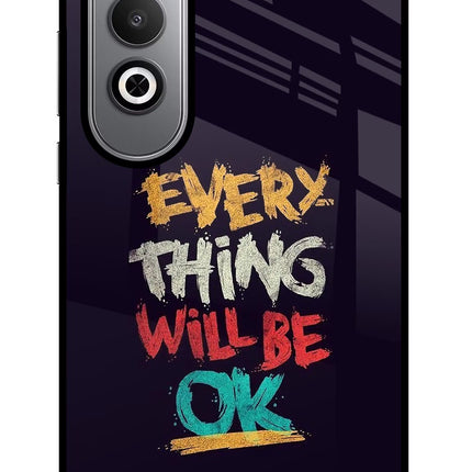 Everything Will Be Ok Oneplus Nord CE4 Glass Case Back Cover by Casekaro