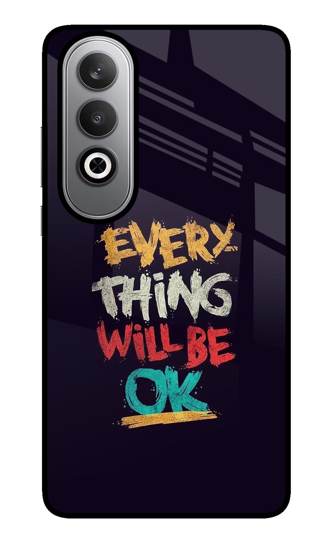 Everything Will Be Ok Oneplus Nord CE4 Glass Case Back Cover by Casekaro