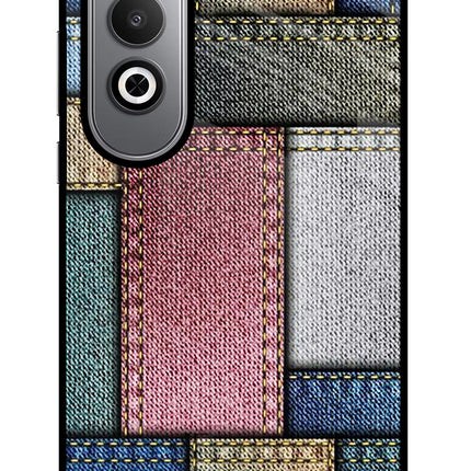 Multicolor Jeans Oneplus Nord CE4 Glass Case Back Cover by Casekaro
