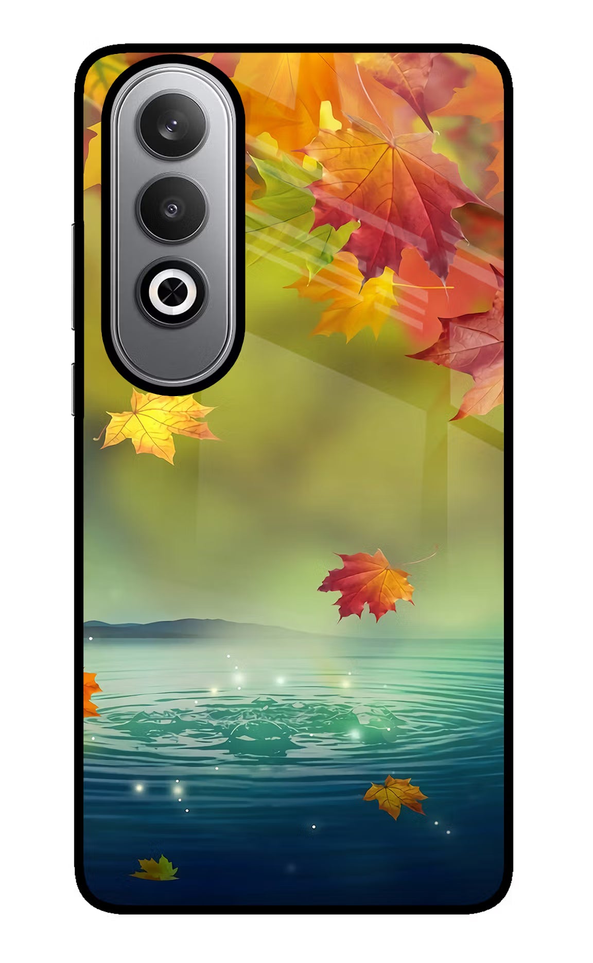 Flowers Oneplus Nord CE4 Glass Case Back Cover by Casekaro