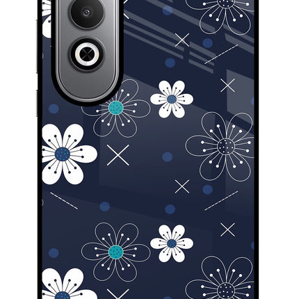 Flowers Oneplus Nord CE4 Glass Case Back Cover by Casekaro
