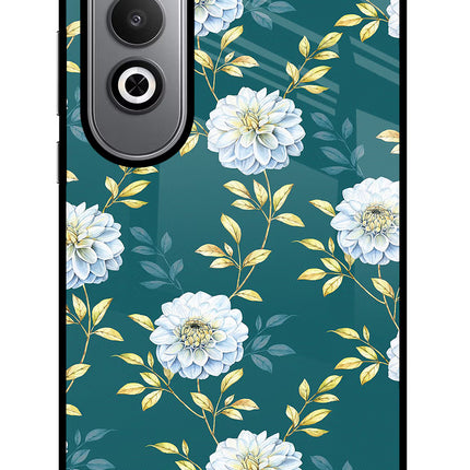 Flowers Oneplus Nord CE4 Glass Case Back Cover by Casekaro