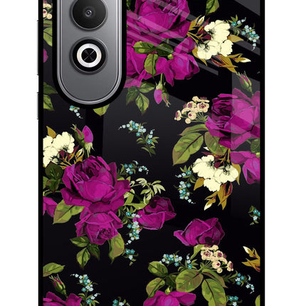 Flowers Oneplus Nord CE4 Glass Case Back Cover by Casekaro