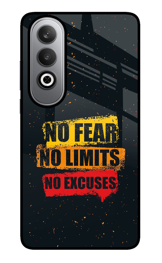 No Fear No Limits No Excuse Oneplus Nord CE4 Glass Case