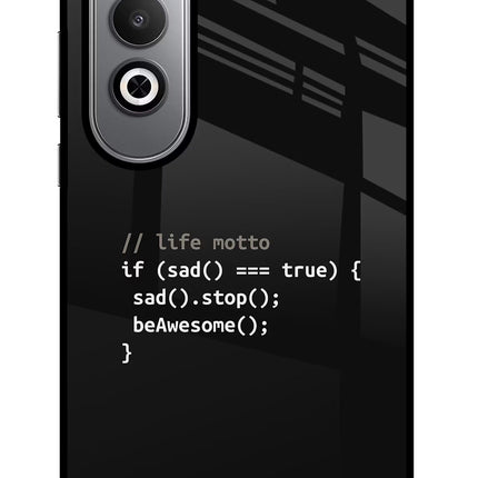 Life Motto Code Oneplus Nord CE4 Glass Case
