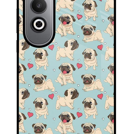 Pug Dog Oneplus Nord CE4 Glass Case Back Cover by Casekaro