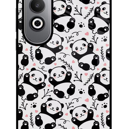 Cute Panda Oneplus Nord CE4 Glass Case