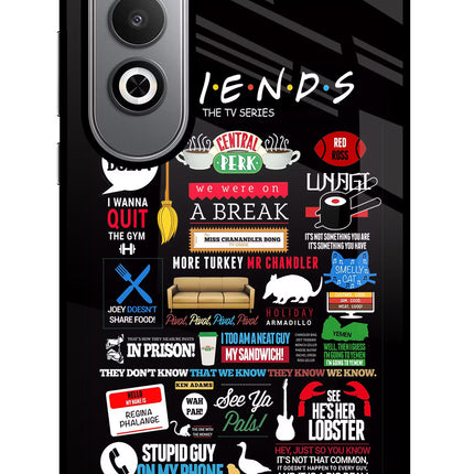 FRIENDS Oneplus Nord CE4 Glass Case Back Cover by Casekaro