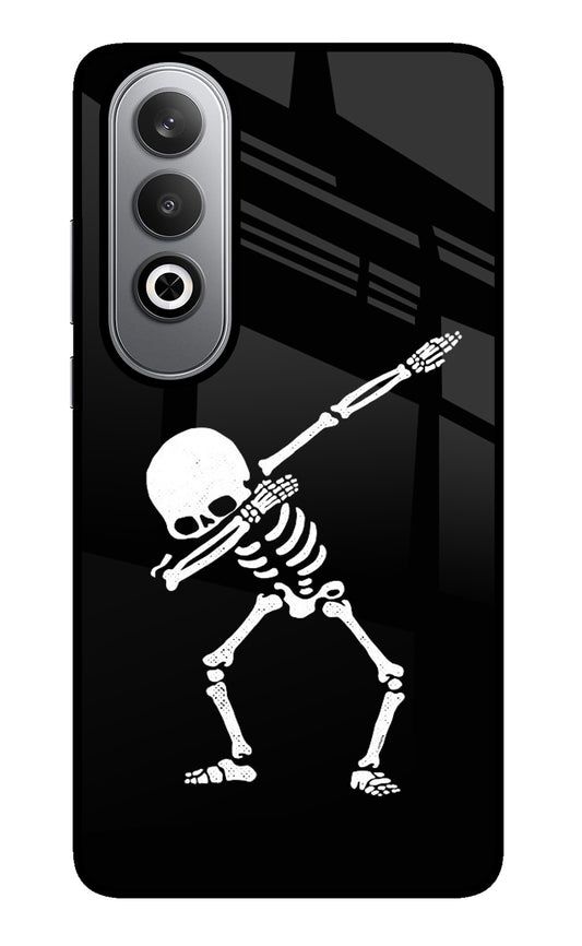 Dabbing Skeleton Art Oneplus Nord CE4 Glass Case