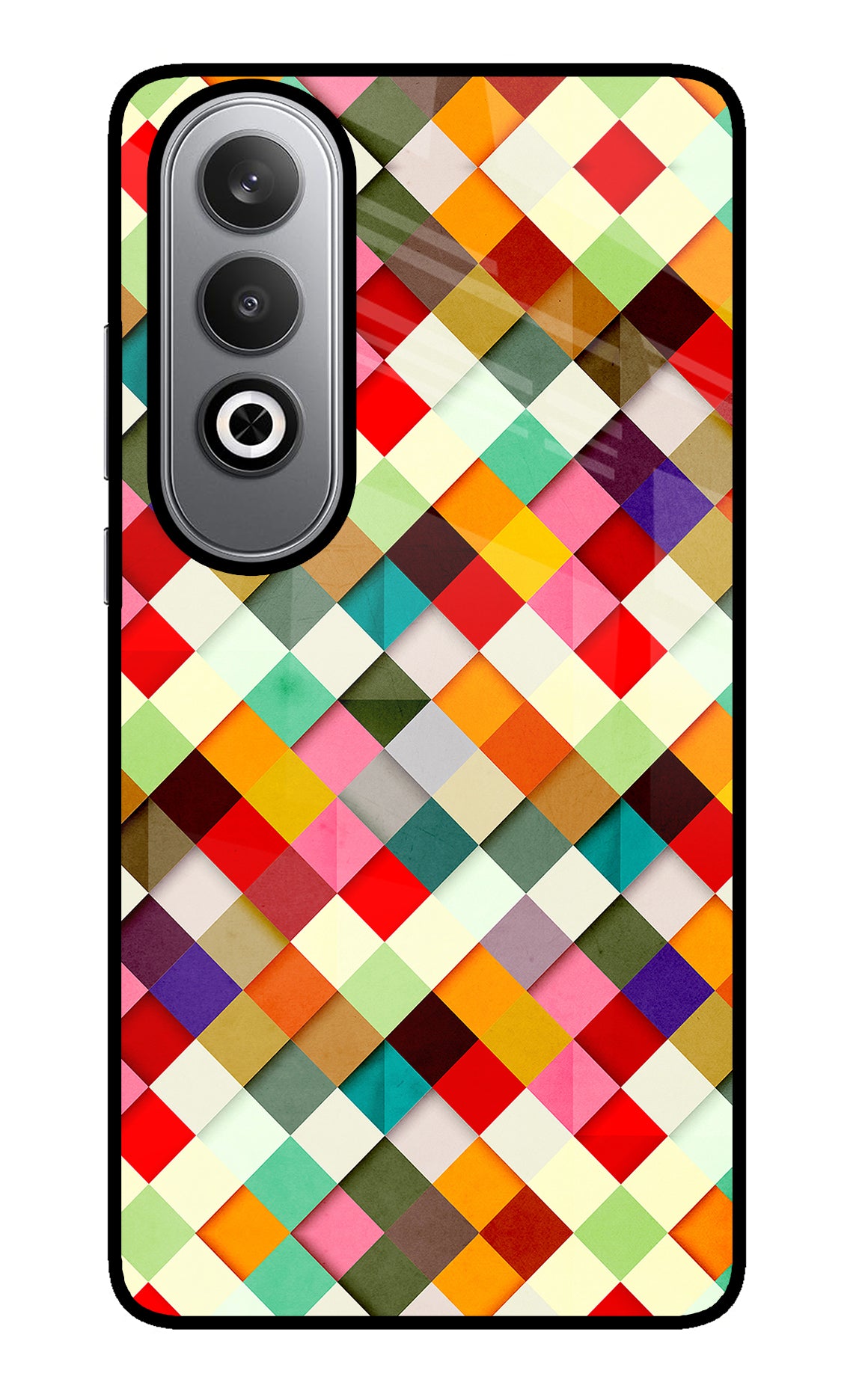 Geometric Abstract Colorful Oneplus Nord CE4 Glass Case