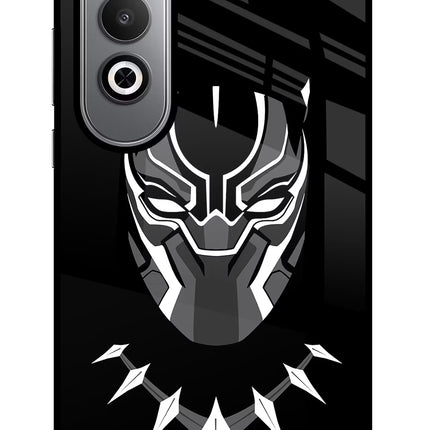 Black Panther Oneplus Nord CE4 Glass Case Back Cover by Casekaro