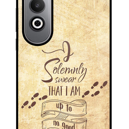 I Solemnly swear that i up to no good Oneplus Nord CE4 Glass Case Back Cover by Casekaro