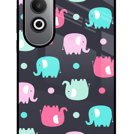 Elephants Oneplus Nord CE4 Glass Case