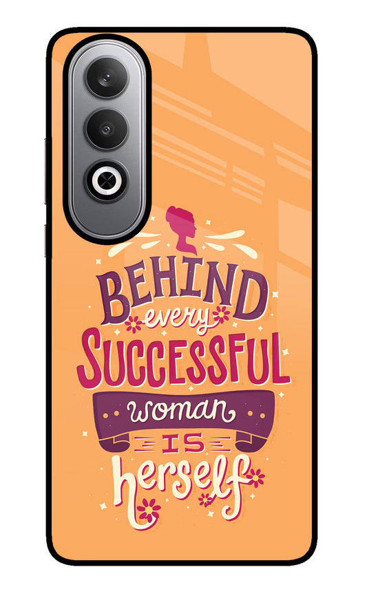 Behind Every Successful Woman There Is Herself Oneplus Nord CE4 Glass Case