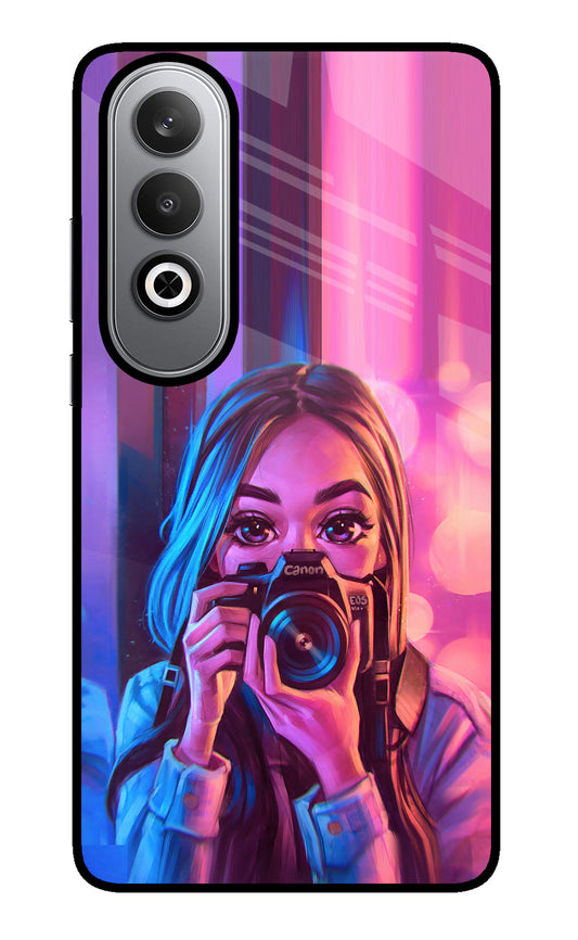 Girl Photographer Oneplus Nord CE4 Glass Case