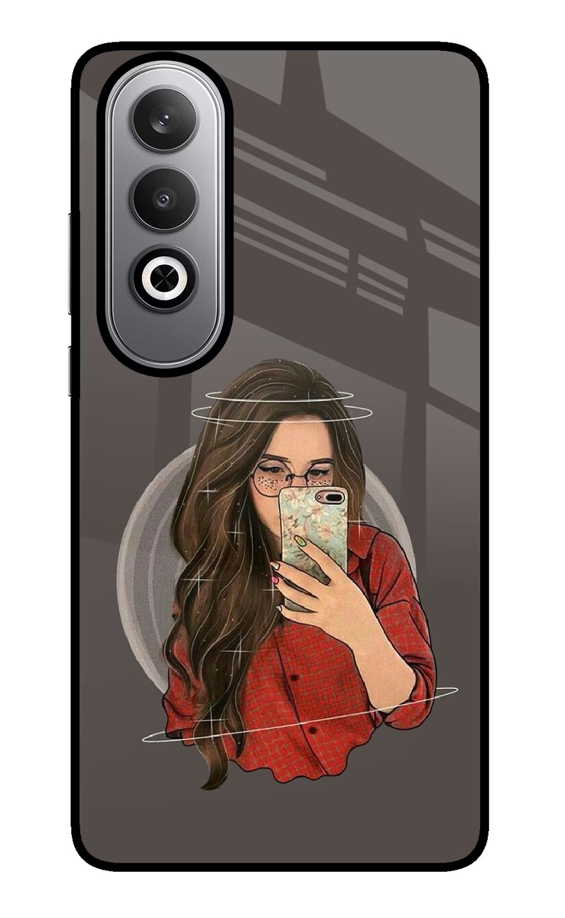 Selfie Queen Oneplus Nord CE4 Glass Case Back Cover by Casekaro