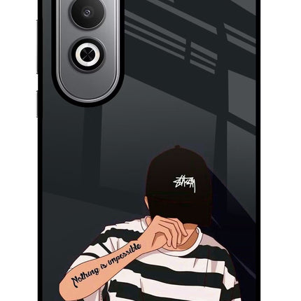 Aesthetic Boy Oneplus Nord CE4 Glass Case Back Cover by Casekaro