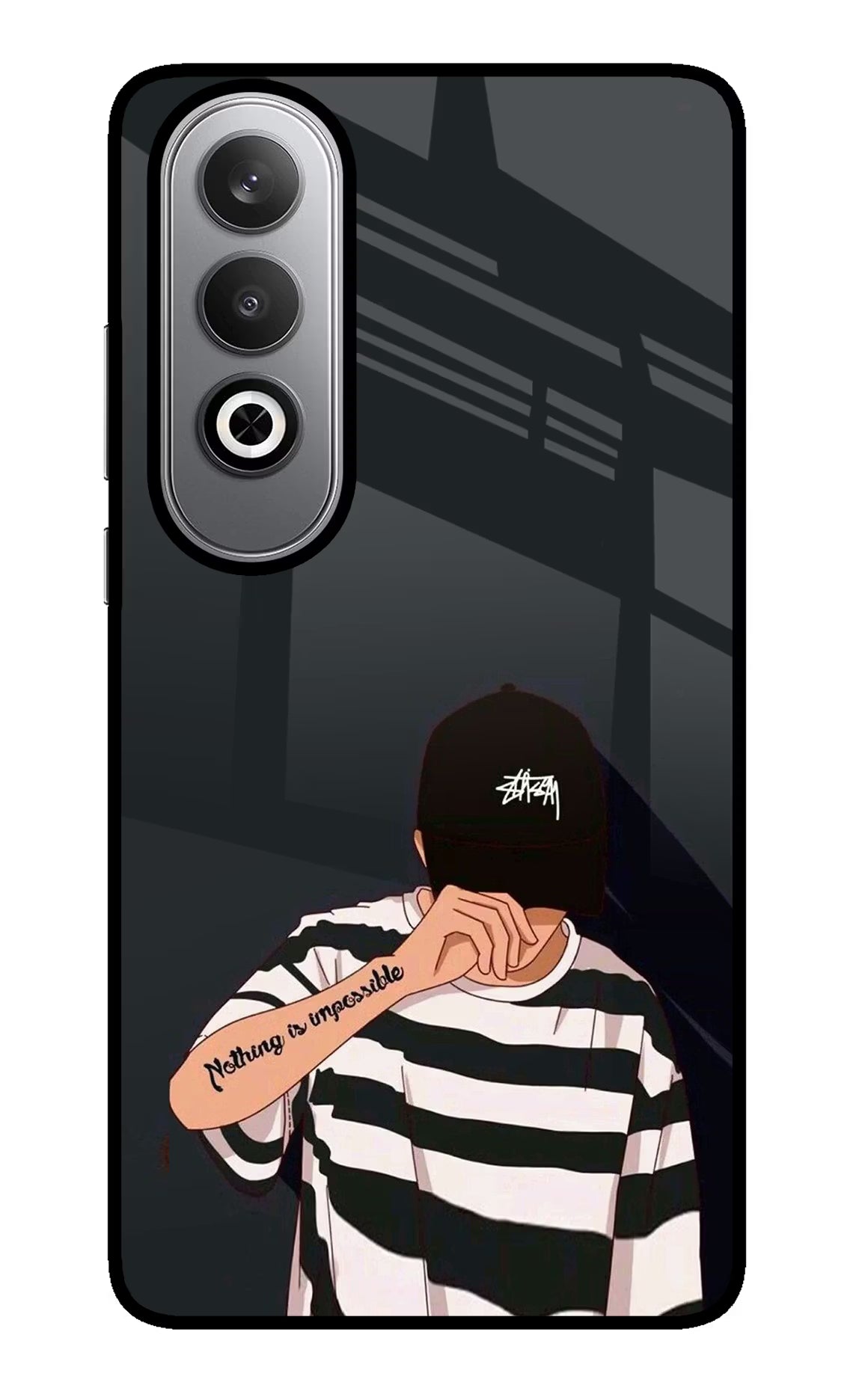 Aesthetic Boy Oneplus Nord CE4 Glass Case Back Cover by Casekaro