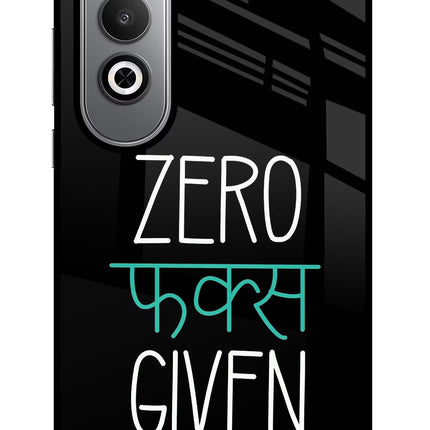 Zero Fucks Given Oneplus Nord CE4 Glass Case
