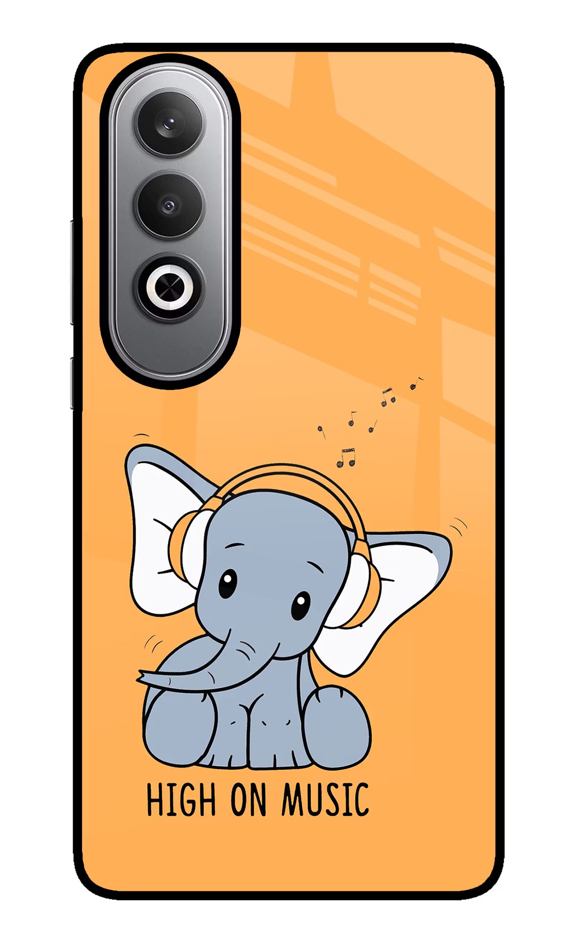 High On Music Oneplus Nord CE4 Glass Case Back Cover by Casekaro