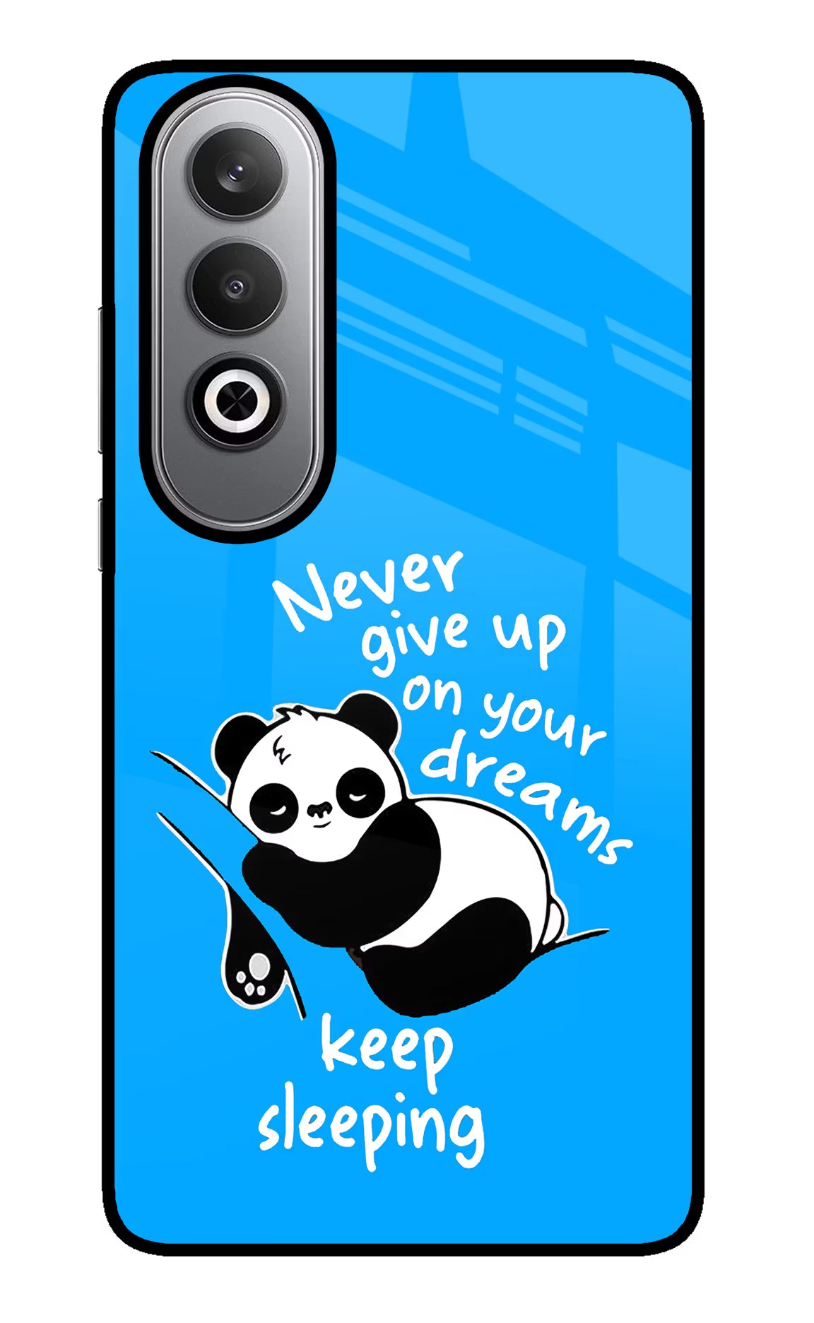 Keep Sleeping Oneplus Nord CE4 Glass Case Back Cover by Casekaro