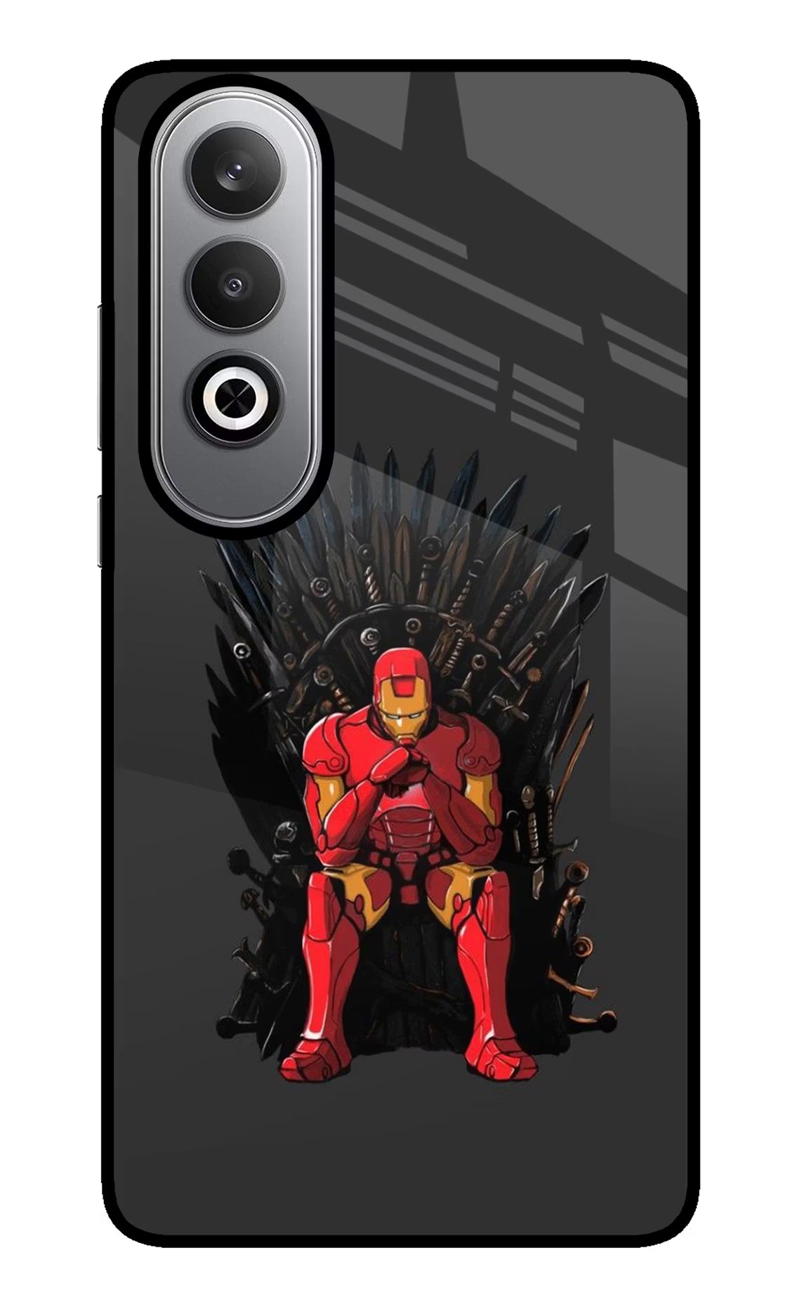Ironman Throne Oneplus Nord CE4 Glass Case Back Cover by Casekaro
