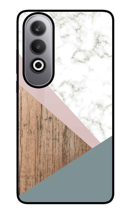 Marble wood Abstract Oneplus Nord CE4 Glass Case