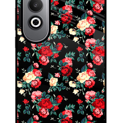 Rose Pattern Oneplus Nord CE4 Glass Case
