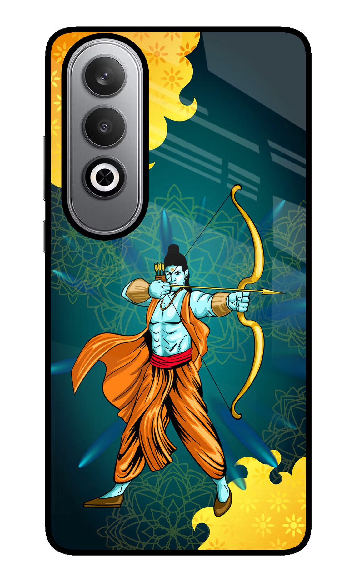 Lord Ram - 6 Oneplus Nord CE4 Glass Case Back Cover by Casekaro