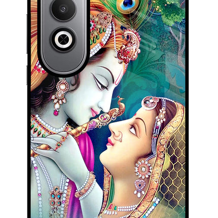 Lord Radha Krishna Oneplus Nord CE4 Glass Case Back Cover by Casekaro