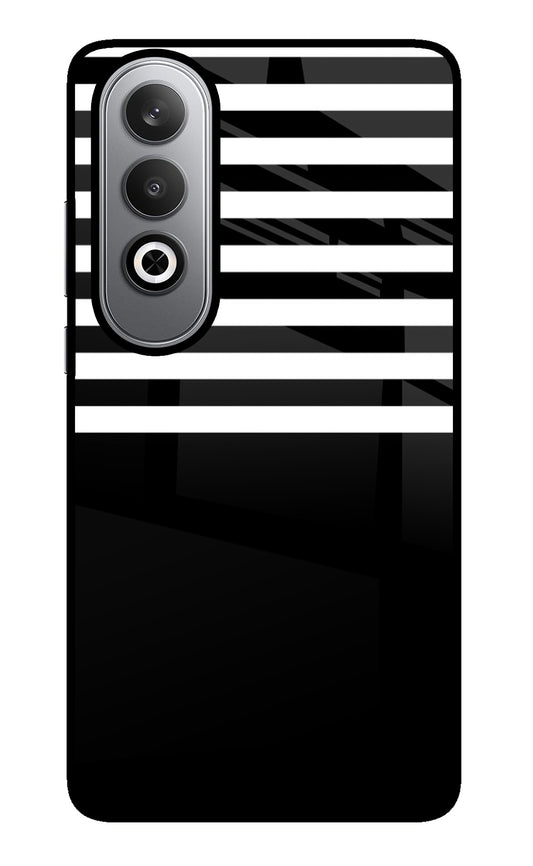 Black and White Print Oneplus Nord CE4 Glass Case