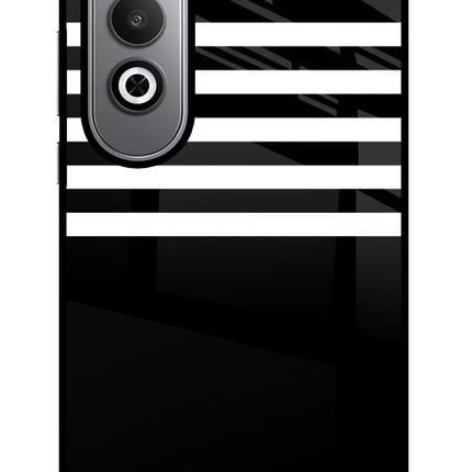 Black and White Print Oneplus Nord CE4 Glass Case
