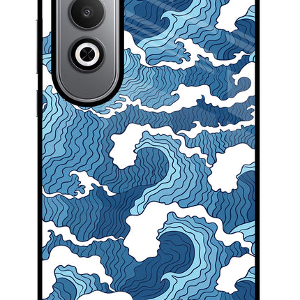 Blue Waves Oneplus Nord CE4 Glass Case