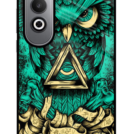 Green Owl Oneplus Nord CE4 Glass Case