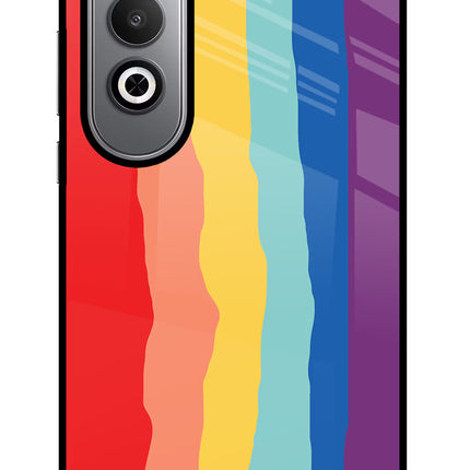 Rainbow Oneplus Nord CE4 Glass Case Back Cover by Casekaro