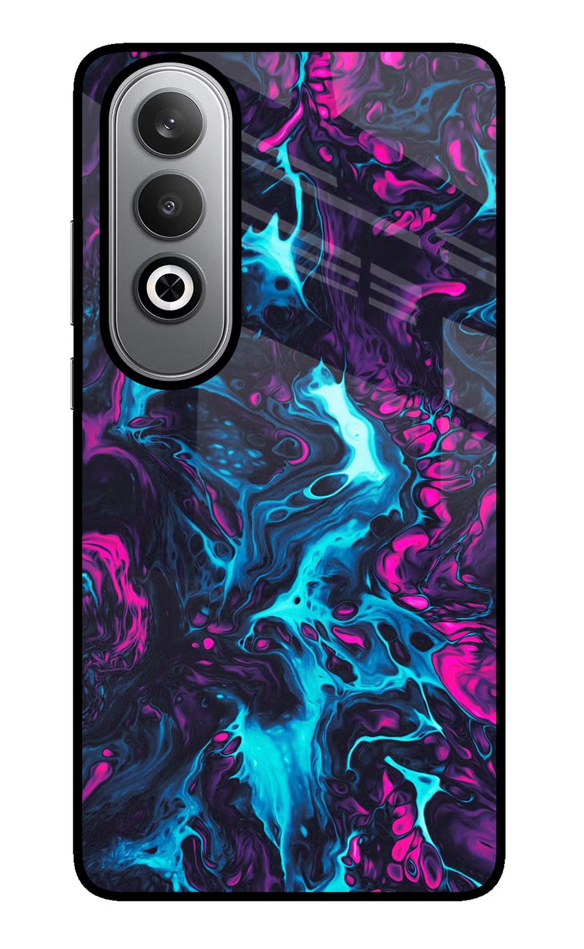 Abstract Oneplus Nord CE4 Glass Case Back Cover by Casekaro
