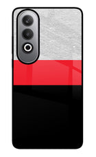 Tri Color Pattern Oneplus Nord CE4 Glass Case