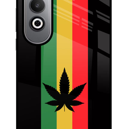 Weed Flag Oneplus Nord CE4 Glass Case Back Cover by Casekaro