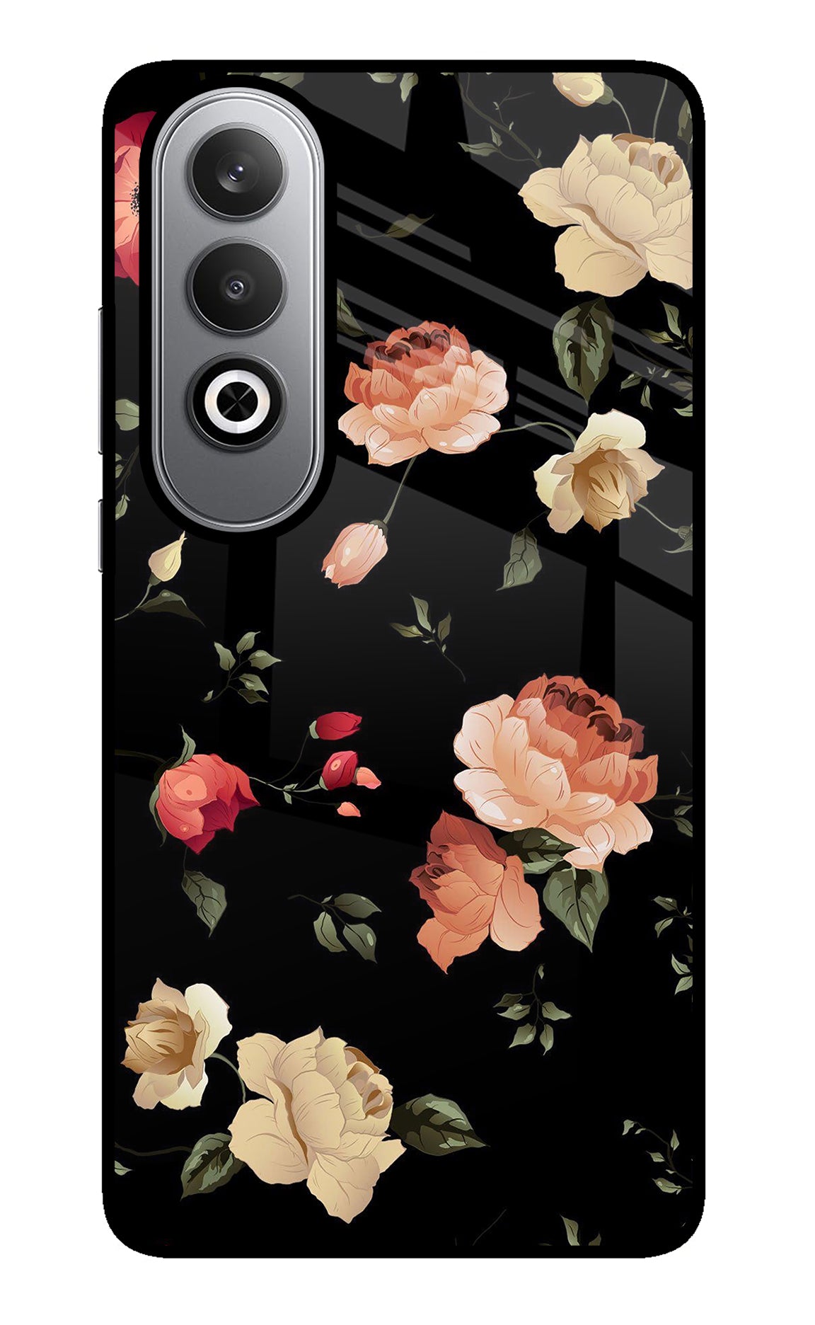 Flowers Oneplus Nord CE4 Glass Case