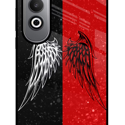 Wings Oneplus Nord CE4 Glass Case Back Cover by Casekaro