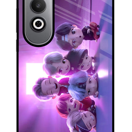BTS Chibi Oneplus Nord CE4 Glass Case