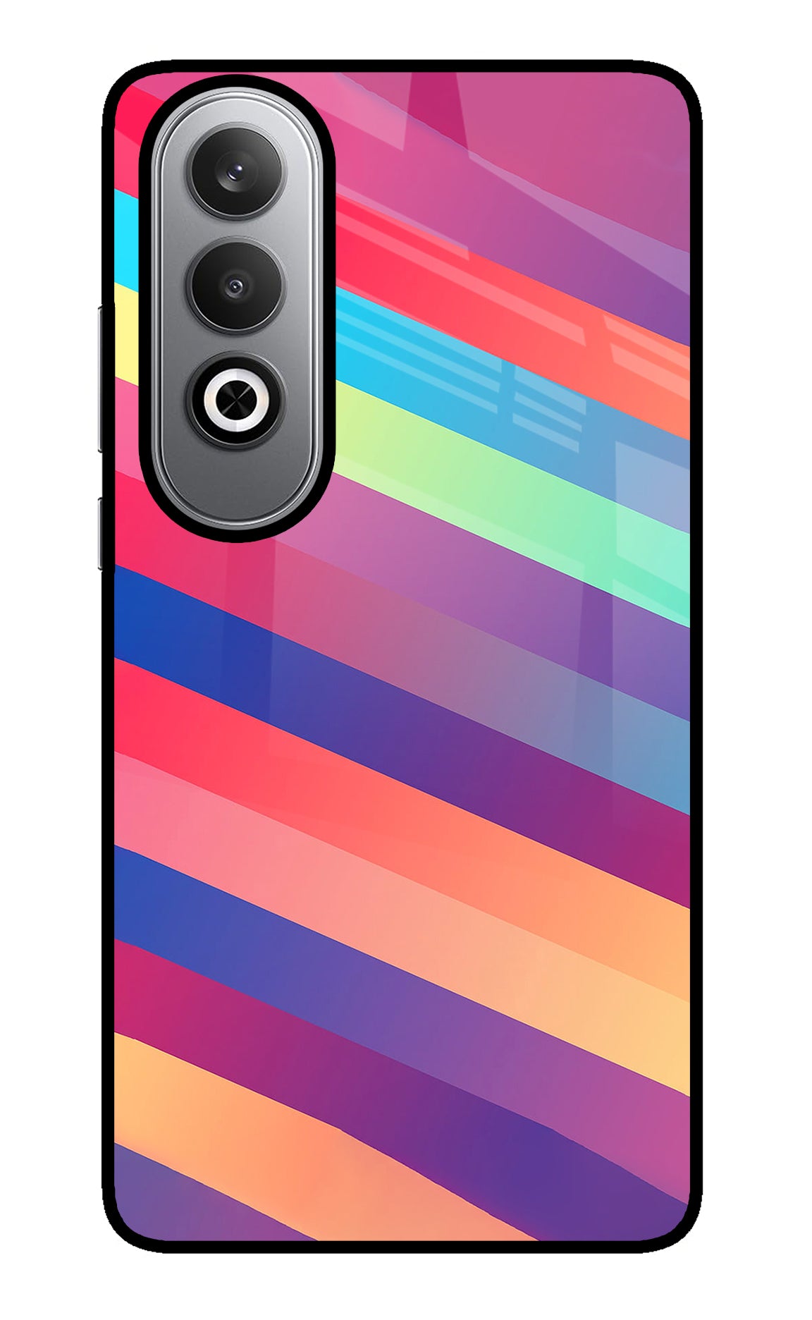 Stripes color Oneplus Nord CE4 Glass Case