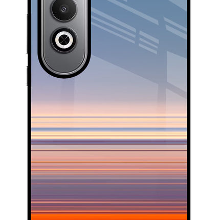 Morning Colors Oneplus Nord CE4 Glass Case Back Cover by Casekaro