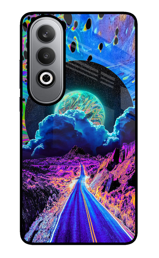 Psychedelic Painting Oneplus Nord CE4 Glass Case