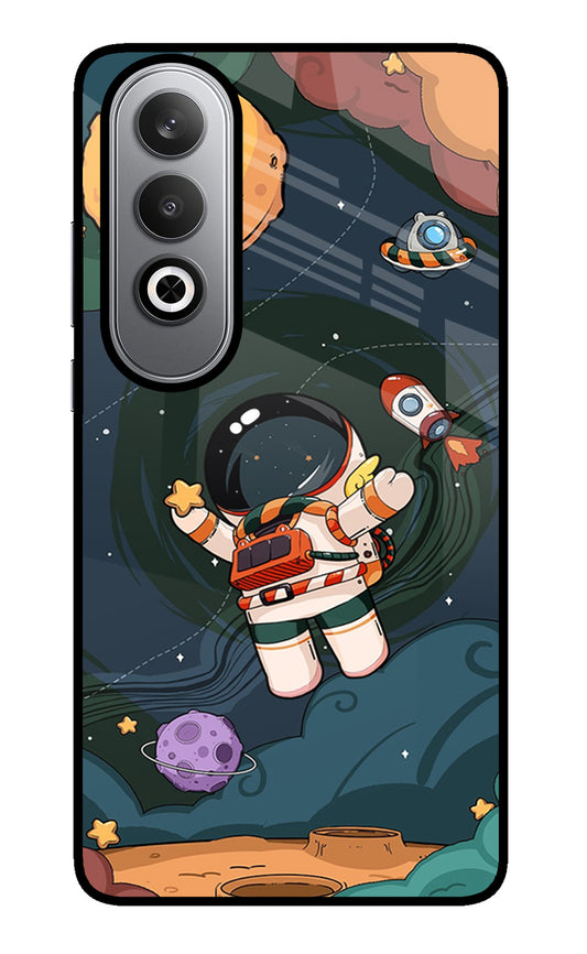 Cartoon Astronaut Oneplus Nord CE4 Glass Case